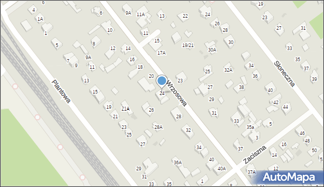 Legionowo, Wrzosowa, 24, mapa Legionowo