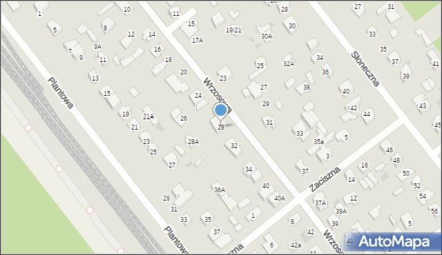 Legionowo, Wrzosowa, 28, mapa Legionowo