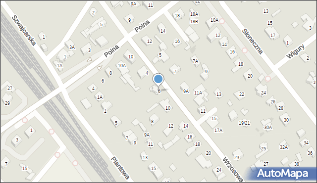 Legionowo, Wrzosowa, 6, mapa Legionowo