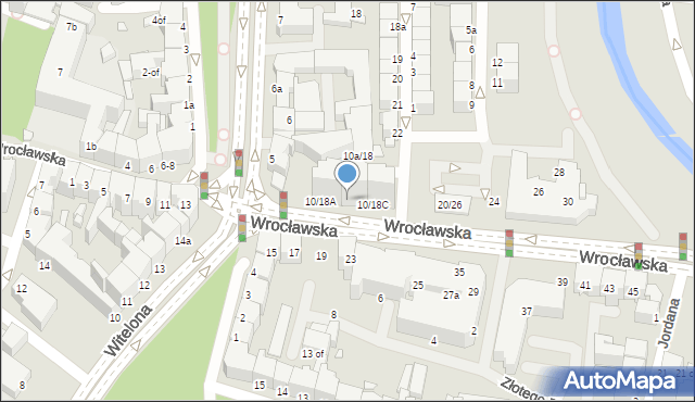 Legnica, Wrocławska, 10/18B, mapa Legnicy