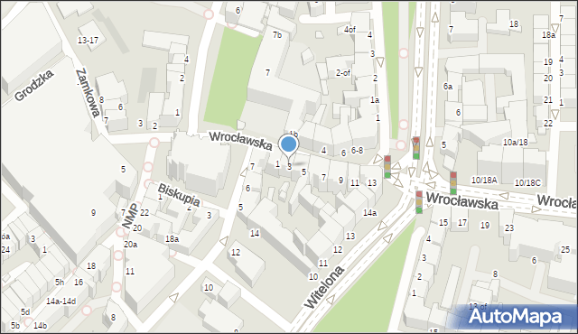 Legnica, Wrocławska, 3, mapa Legnicy
