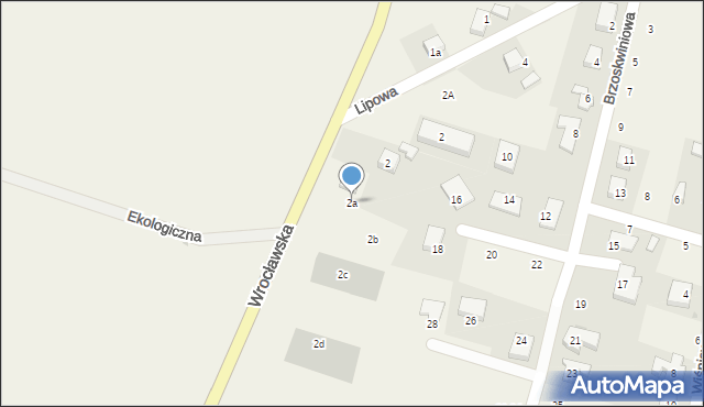 Ligota Piękna, Wrocławska, 2a, mapa Ligota Piękna