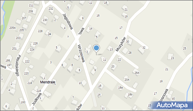 Łodygowice, Wrzosowa, 7a, mapa Łodygowice