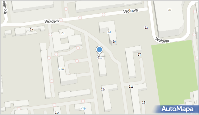Łódź, Wróblewskiego Walerego, gen., 21u, mapa Łodzi
