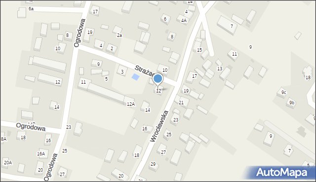 Łozina, Wrocławska, 12, mapa Łozina