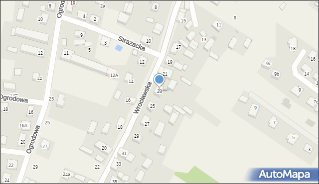 Łozina, Wrocławska, 23, mapa Łozina