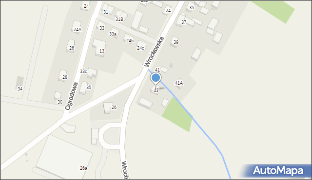 Łozina, Wrocławska, 43, mapa Łozina