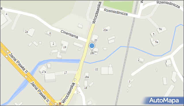 Lubań, Wrocławska, 18b, mapa Lubań