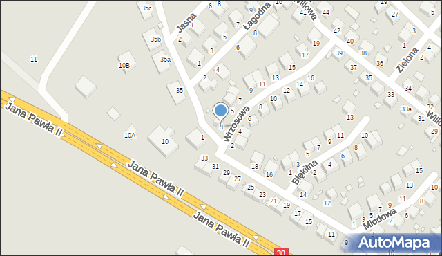 Lubań, Wrzosowa, 3, mapa Lubań