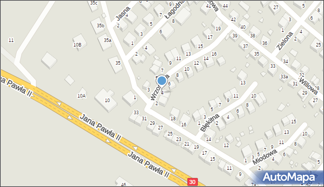 Lubań, Wrzosowa, 4, mapa Lubań