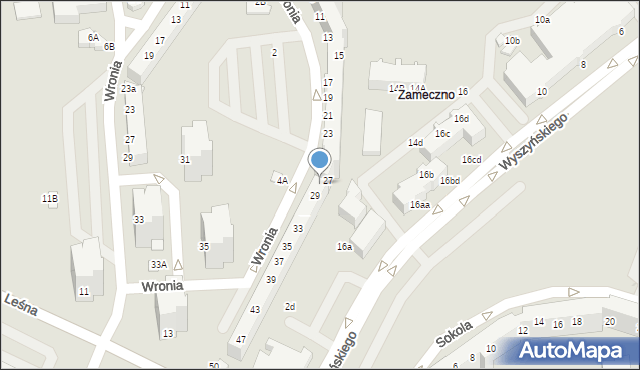 Lubin, Wronia, 27b, mapa Lubin