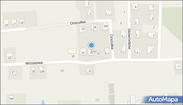 Lublewo Gdańskie, Wrzosowa, 12, mapa Lublewo Gdańskie