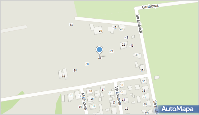 Lubliniec, Wrzosowa, 26, mapa Lubliniec