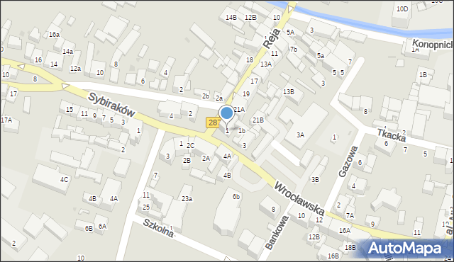 Lubsko, Wrocławska, 1, mapa Lubsko