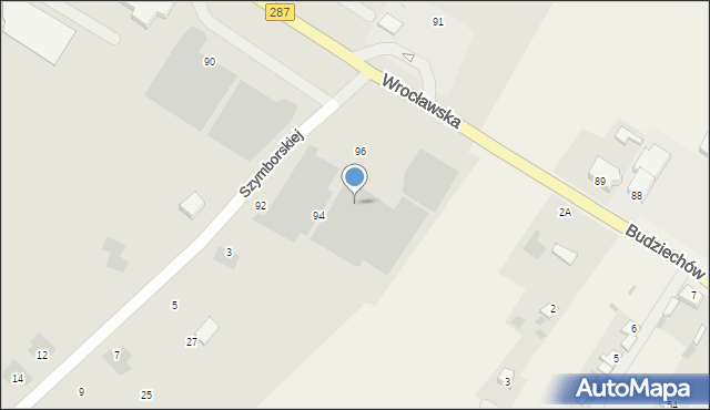 Lubsko, Wrocławska, 92, mapa Lubsko