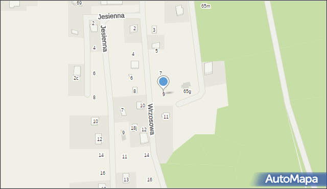 Łupki, Wrzosowa, 9, mapa Łupki