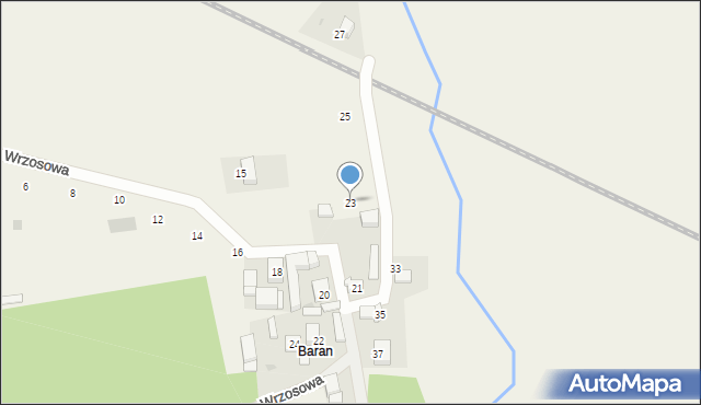 Lutogniew, Wrzosowa, 23, mapa Lutogniew