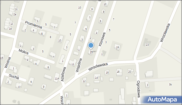 Lutynia, Wrocławska, 15, mapa Lutynia