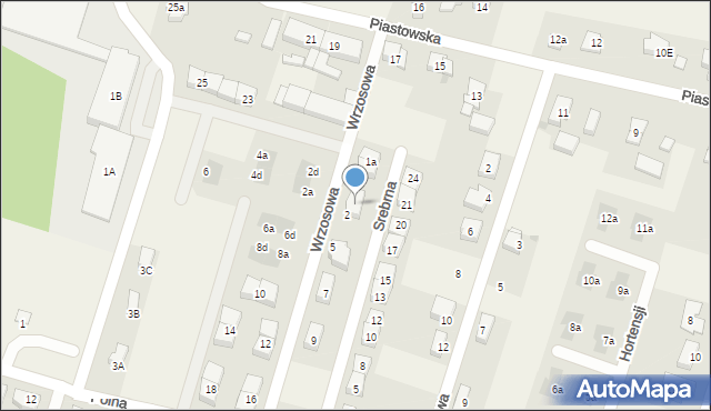 Lutynia, Wrzosowa, 3, mapa Lutynia