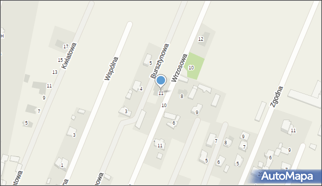 Maków Nowy, Wrzosowa, 11, mapa Maków Nowy