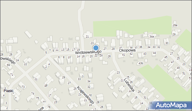 Malbork, Wróblewskiego Walerego, gen., 22, mapa Malborka