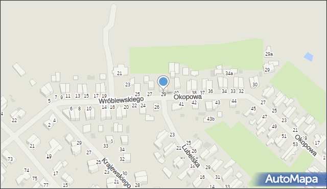 Malbork, Wróblewskiego Walerego, gen., 29, mapa Malborka