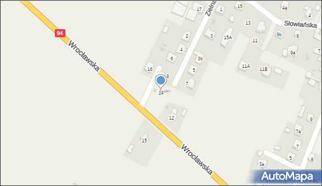 Marcinkowice, Wrocławska, 14, mapa Marcinkowice