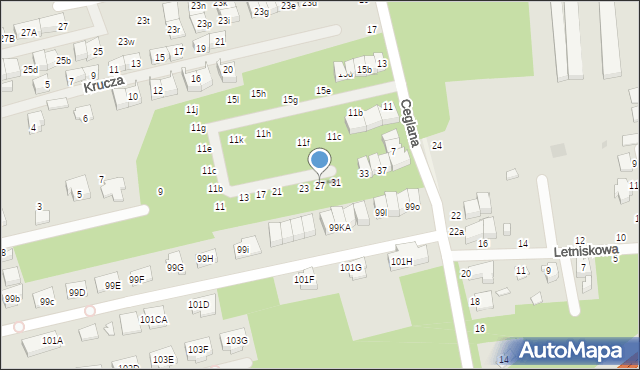 Marki, Wronia, 27, mapa Marki