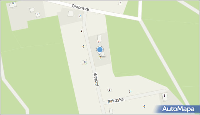 Męcikał, Wryczy Józefa, ks., 5, mapa Męcikał