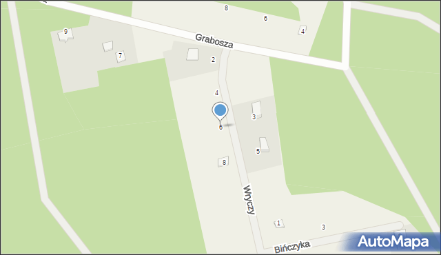 Męcikał, Wryczy Józefa, ks., 6, mapa Męcikał