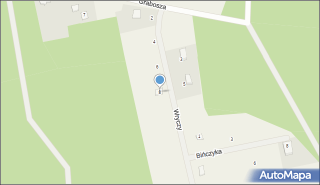 Męcikał, Wryczy Józefa, ks., 8, mapa Męcikał