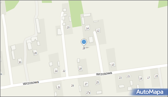 Micigózd, Wrzosowa, 16, mapa Micigózd