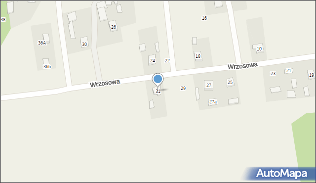 Micigózd, Wrzosowa, 31, mapa Micigózd