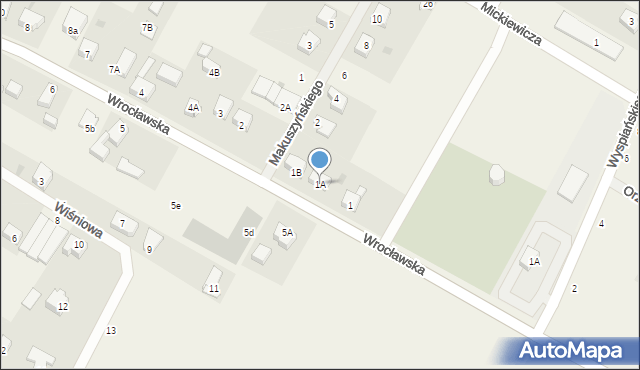 Miłoszyce, Wrocławska, 1A, mapa Miłoszyce