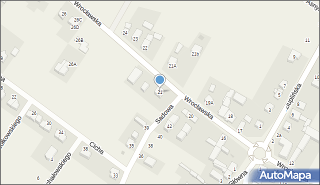 Miłoszyce, Wrocławska, 21, mapa Miłoszyce