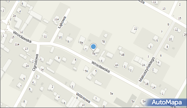Miłoszyce, Wrocławska, 7A, mapa Miłoszyce