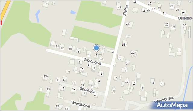 Mińsk Mazowiecki, Wrzosowa, 2, mapa Mińsk Mazowiecki