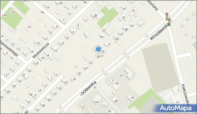 Mirków, Wrocławska, 10, mapa Mirków