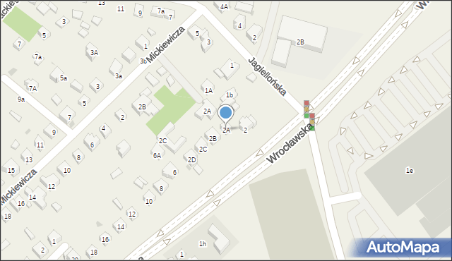 Mirków, Wrocławska, 2A, mapa Mirków