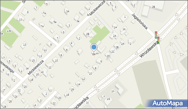 Mirków, Wrocławska, 6A, mapa Mirków