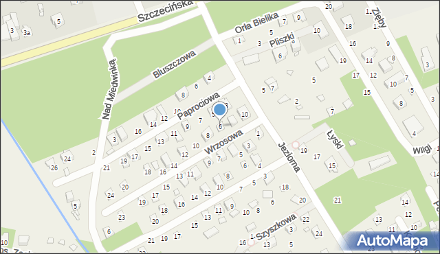 Morzyczyn, Wrzosowa, 6, mapa Morzyczyn