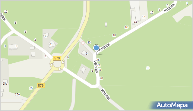 Mościska, Wronia, 28, mapa Mościska