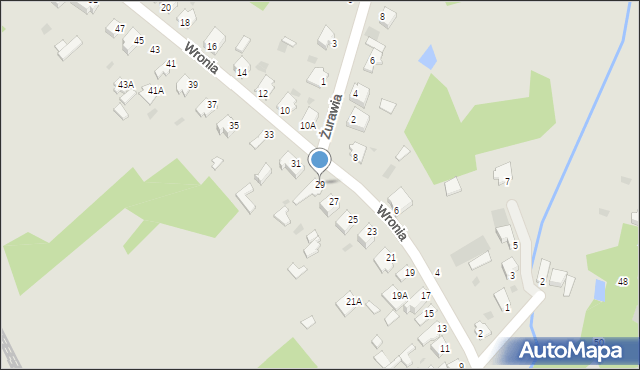 Myszków, Wronia, 29, mapa Myszków