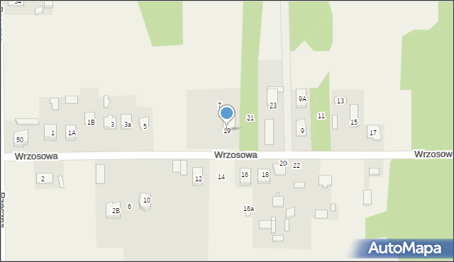 Nadma, Wrzosowa, 19, mapa Nadma