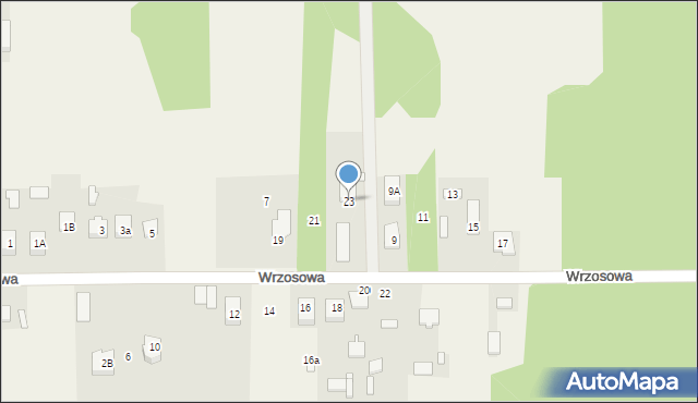 Nadma, Wrzosowa, 23, mapa Nadma