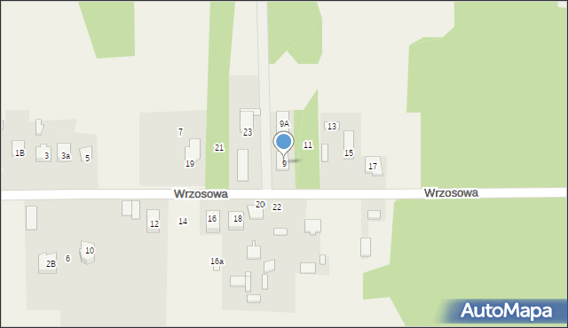 Nadma, Wrzosowa, 9, mapa Nadma