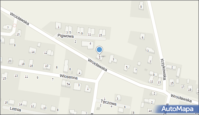 Nadolice Małe, Wrocławska, 1, mapa Nadolice Małe