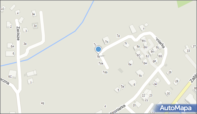 Niepołomice, Wroniarka, 7d, mapa Niepołomice