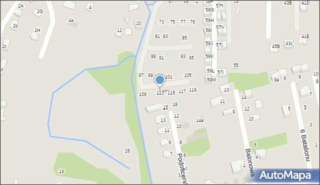 Niepołomice, Wrzosowa, 113, mapa Niepołomice