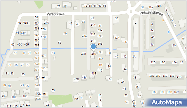 Niepołomice, Wrzosowa, 41D, mapa Niepołomice